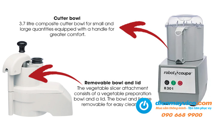 Tổng quan Máy cắt rau củ quả Robot Coupe R 301