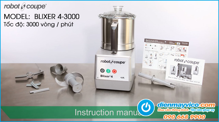 Tổng quan Máy cắt trộn rau củ quả Robot Couple BLIXER 4-3000
