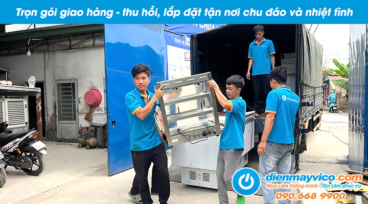 Giao hàng và thu hồi tủ giữ nóng thực phẩm cho thuê tận nơi