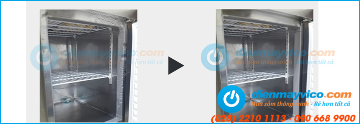 Tủ đông 2 cánh làm lạnh tối ưu