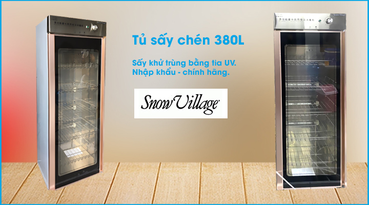 Tủ sấy chén Snow Village 380L 1 cửa