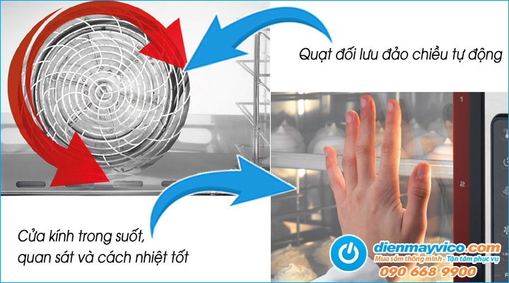 ưu điểm của Lò nướng hấp đa năng Venix SQ053M0N0 5 Khay