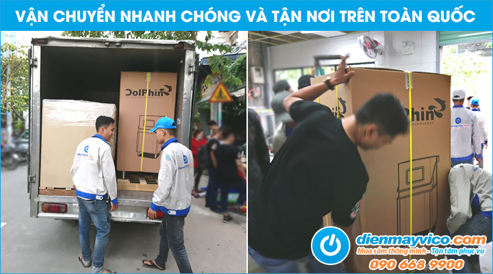 Vận chuyển máy rửa chén Dolphin tận nơi cho khách