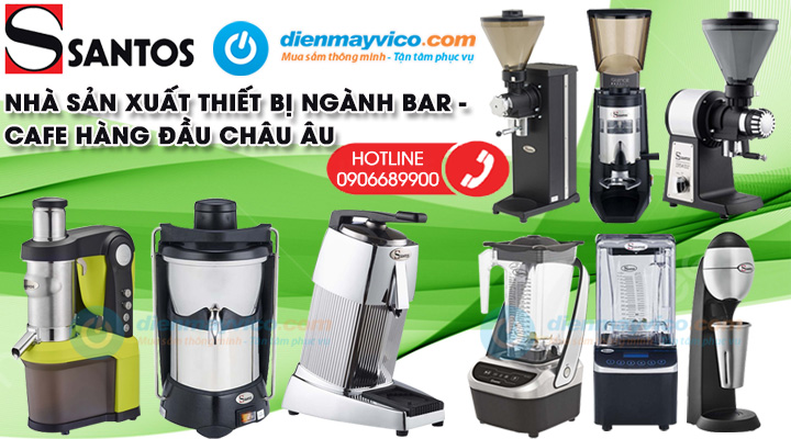 Santos – Nhà Sản Xuất Và Cung Cấp Dòng Thiết Bị Ngành Bar Café Hàng Đầu Châu Âu