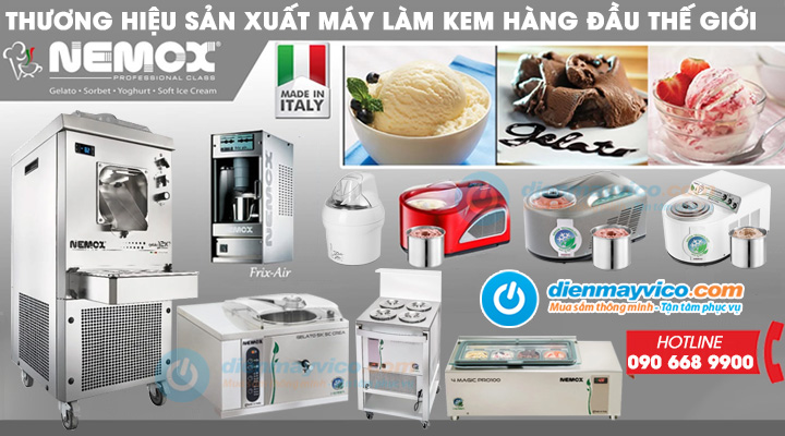 Khám Phá Thương Hiệu Nemox – Nhà Sản Xuất Máy Làm Kem Hàng Đầu Thế Giới