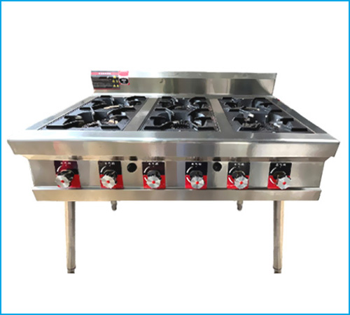 Cho thuê bếp Âu 6 họng có chân đứng trọn gói giá rẻ