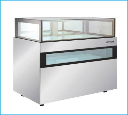 Tủ bánh kem kính vuông 1 tầng có cửa sổ Berjaya RDS-M-15W 1m5