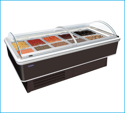Tủ mát trưng bày tự phục vụ cửa trượt OPO E0M1-XP