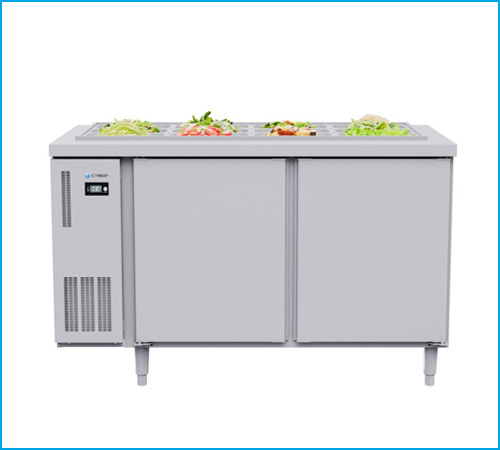Bàn mát Salad 2 cánh inox Icymax ISR-2S127 1m2