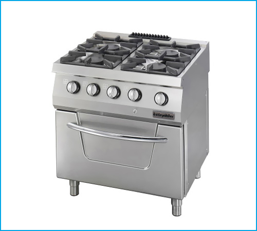 Bếp âu 4 họng có lò nướng Ozti OSOGEF 8070L