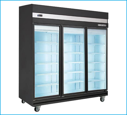 Tủ mát 3 cánh kính Berjaya 3D/DC-BBH-1 màu đen
