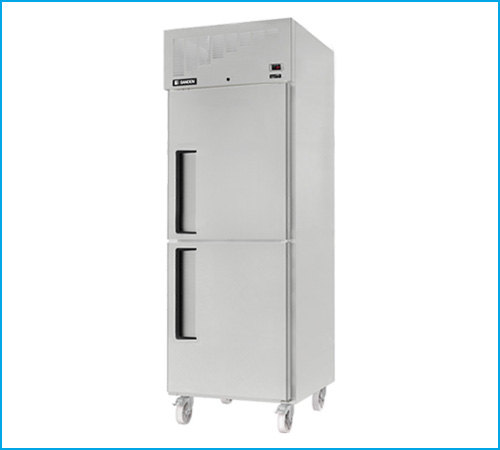 Tủ mát inox 2 cánh inverter Sanden Intercool SRR3-0687i 610L