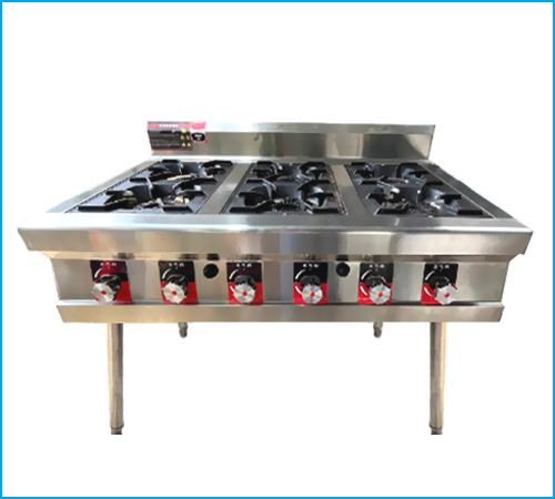 Thanh lý bếp âu 6 họng có chân đứng FYBZL06 dùng gas