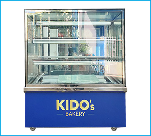 Thanh lý tủ bánh kem kính vuông 1m2 Berjaya RCS12SB13-2FB