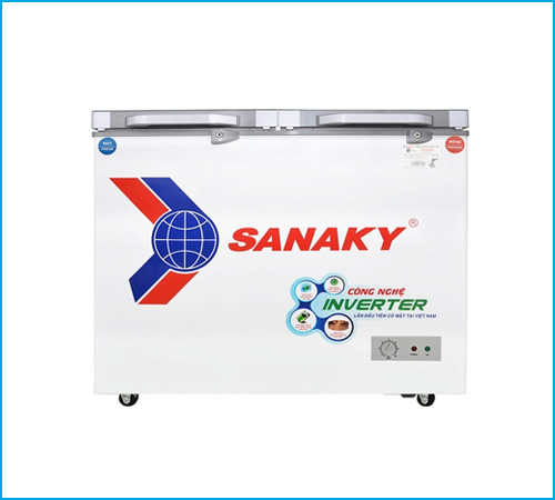 Tủ đông mát kính cường lực Sanaky Inverter VH-2599W4K 195 lít