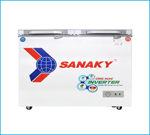 Tủ đông mát kính cường lực Sanaky Inverter VH-3699W4K 260 lít