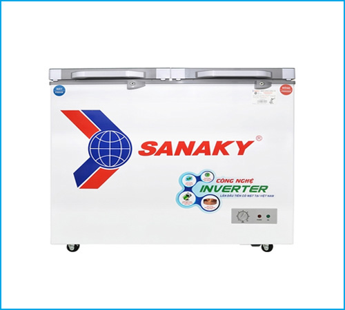 Tủ đông mát kính cường lực Sanaky Inverter VH-2899W4K 220 lít